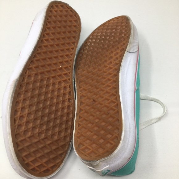 Vans Mint green and pink. Gently used sz 8 1/2 - Picture 6 of 6